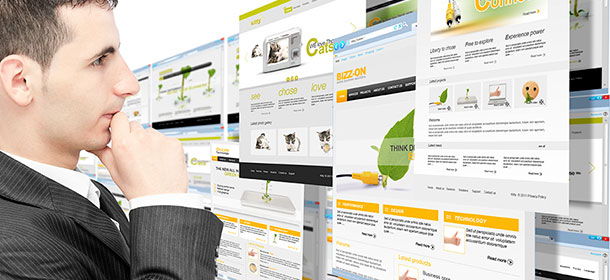 selecting a website