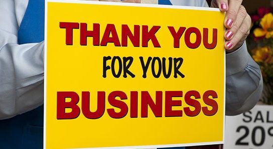 thank you for your business