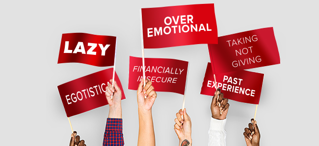 Some red flags that might indicate your are in a bad business partnership. Lazy, Egotistical, Over Emotional, Financially Insecure, Taking not Giving, and Past Experience.