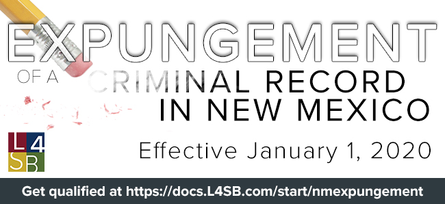 expungement of a criminal record NM L4SB