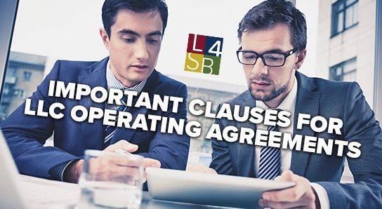 Important Clauses for LLC Operating Agreements