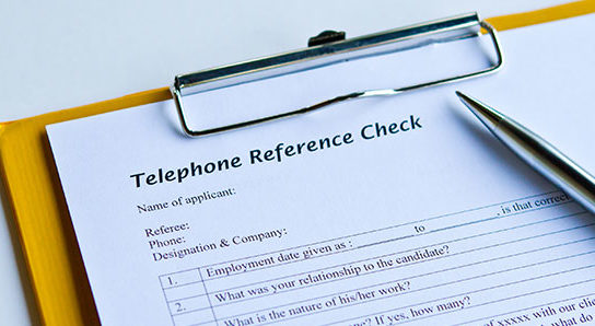 telephone reference check blog